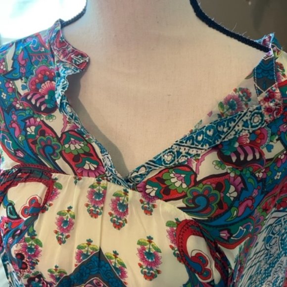 Johnny Was Babydoll Tunic Top - Picture 6 of 6